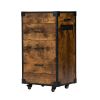 Industrial Salon Beauty Styling Station;  4-Wheel Rolling Cart with Large Storage Space for Hair Dryer;  Curling Iron;  Hair Straightener;  Brush;  Co
