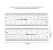 Nail Transparent Soft Ruler Wearing Tips Nail Tips Size Measurement Nail Drill Nail Tips Size Measurement Tool Nail Ruler