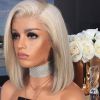 Women Side Parting Shoulder Length Straight Synthetic Hair Cosplay Wig