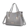 MKF Collection Aurelia Crocodile Embossed Vegan Leather Women Tote Handbag by Mia K