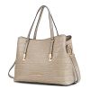 MKF Collection Aurelia Crocodile Embossed Vegan Leather Women Tote Handbag by Mia K