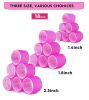 Jumbo Hair Rollers; 30 Packs Large Hair Rollers for Long Medium Hair; 3 Size Self Grip Hair Rollers Women Curls at Home (6√óJumbo+6√óLarge+6√óMedium)