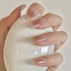 Stunning Yellow and White Camellia Autumn False Nail - Reusable and Long-Lasting Press On Fake Nail for Women and Girls
