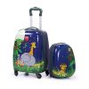 2 PCS Kids Luggage Set, 12" Backpack and 16" Spinner Case with 4 Universal Wheels, Travel Suitcase for Boys Girls