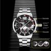 Fashion Mens Sports Watches Luxury Stainless Steel Quartz Wrist Watch Calendar Luminous Clock Men Business Casual —á–∞—Å—ã –º—É–∂—Å–∫–∏–µ