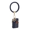 MKF Collection Jordyn Vegan Leather Bracelet Keychain with a Credit Card Holder by Mia k